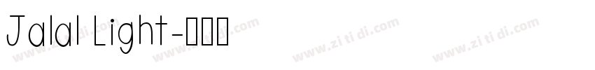 Jalal Light字体转换